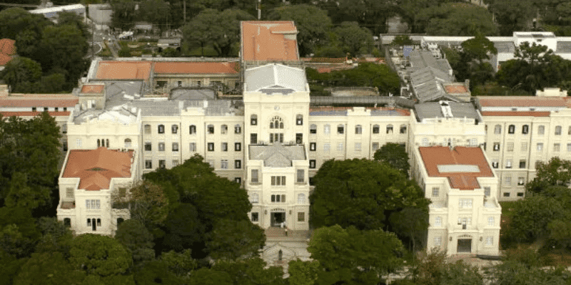 Vista aérea da faculdade de Medicina da USP. Crédito da Imagem Divulgação USP